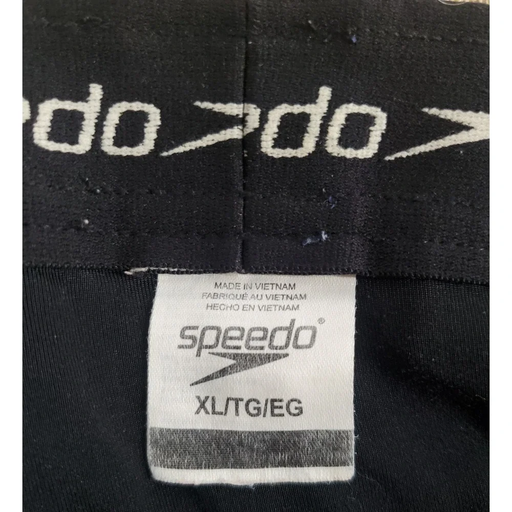 Speedo Hybrid Swim Trunks Shorts sz XL Men Gray‎ Black Lined Pockets 8